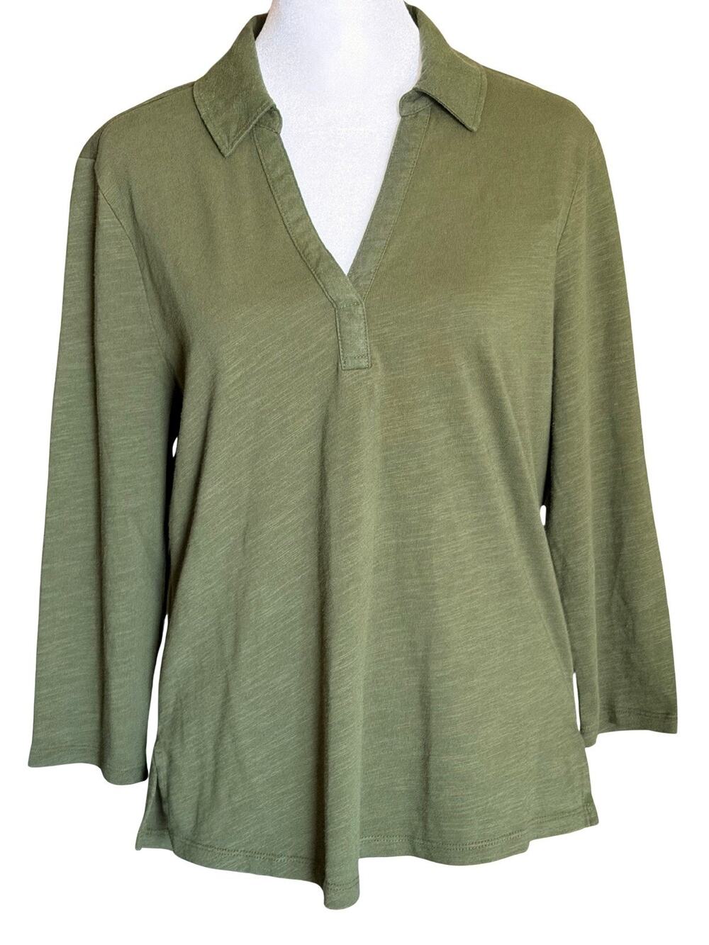 NWT Tommy Bahama Women's Ashby Isles Jersey Johnny Collar Top M Palm Verde Beach